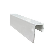 OFFSET CHANNEL 16X25X12X1.6 PEARL GLOSS WHITE