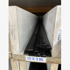 FLAT BAR 10MM X 3MM X 4M BLACK SATIN
