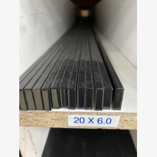 Flat Bar 20mm X 6mm X 4mtrs Black Satin 