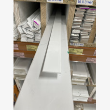 Flat Bar 25.4mm x 1.57mm x 4mtr White
