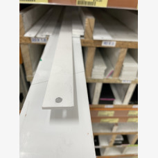 Flat Bar 25mm X 3mm X 4mtrs White Textura