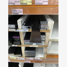 FLAT BAR 32mm X 1.6mm  X 4Mtr BLACK SATIN