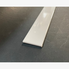 FLAT BAR 38mm X 1.6mm  X 4Mtr WHITE