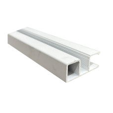 Knotwood Post One-way 50mm x 25mm x 6Mts White Textura