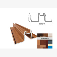 Knotwood Handrail Base 75mm X 5.65mtr Rectangle