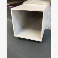 KW Post SHS 100mm x 100mm x 3mm x 6Mtrs White Textura