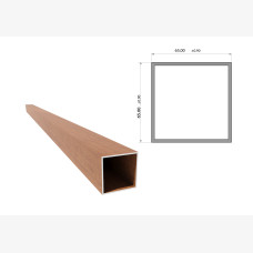 Knotwood Post 65mm X 2.5mm X 6mtr Black Textura 