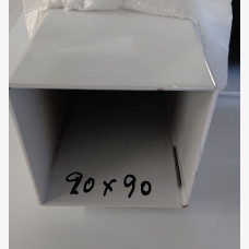SHS 90mm x 2mm x 6.5mtr White Radius
