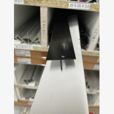 TEE SECTION 40mm X 20mm X 1.5mm X 6.5Mtr BLACK